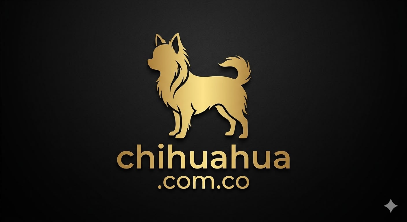 Chihuahua dorado emblema de la marca